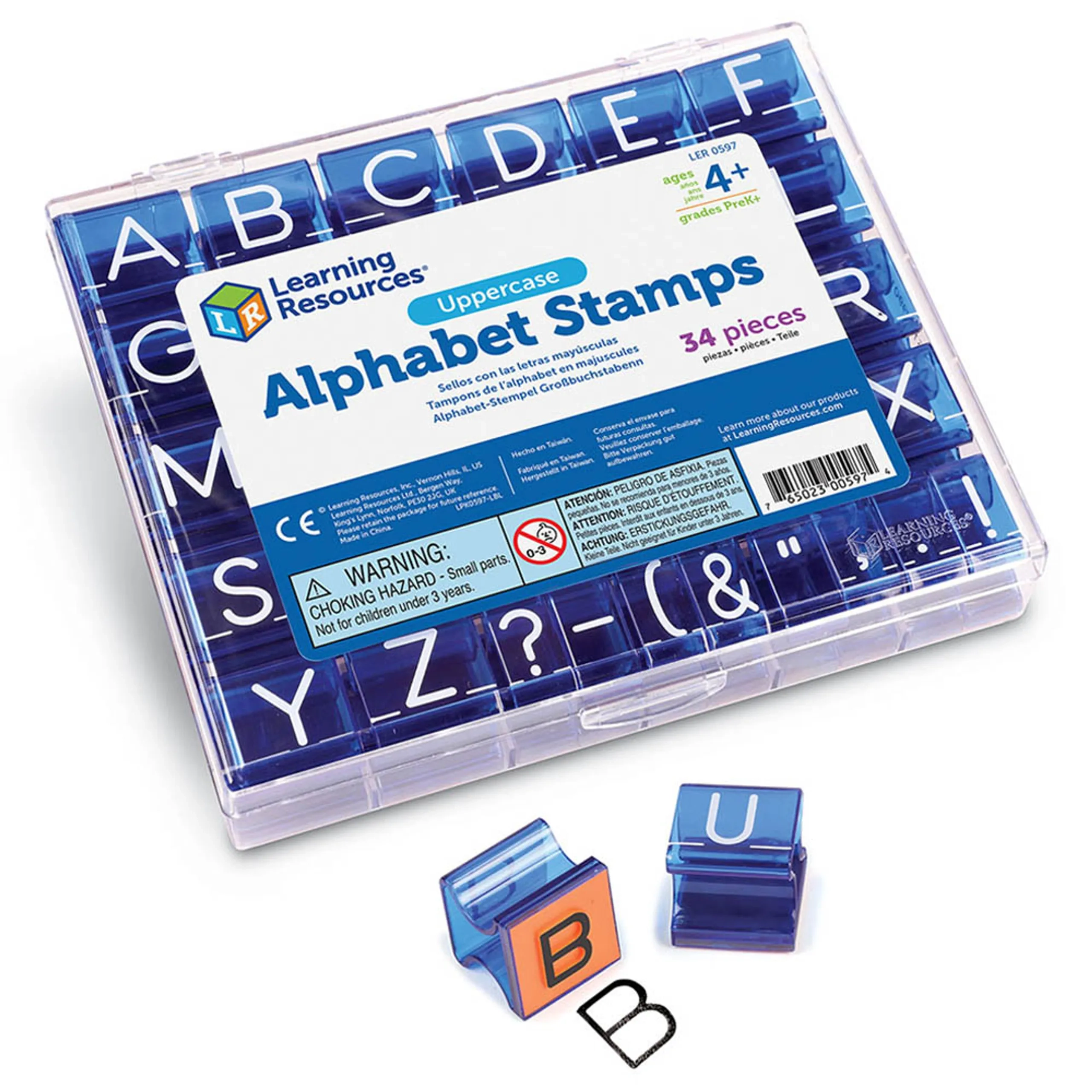 Uppercase Alphabet Stamps - 4 years and above 34 pieces