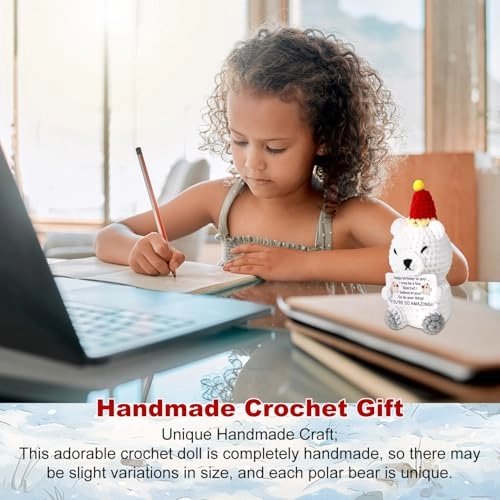 Polar Bear Positive 10 cm Crochet