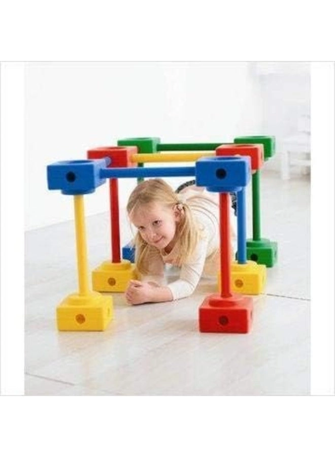 Kindergarten Sports Plastic Multifunctional Gross Motor Skills Development Kit - 96pc