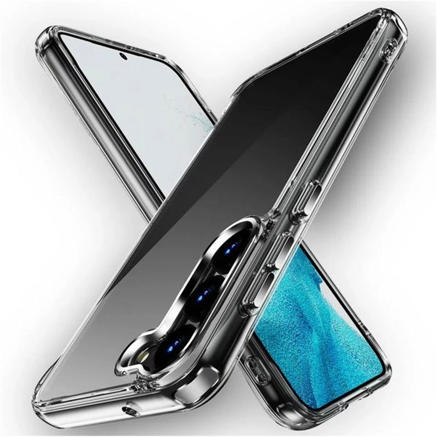 Magnetic Clear Case With Screen Protector for Galaxy S23
