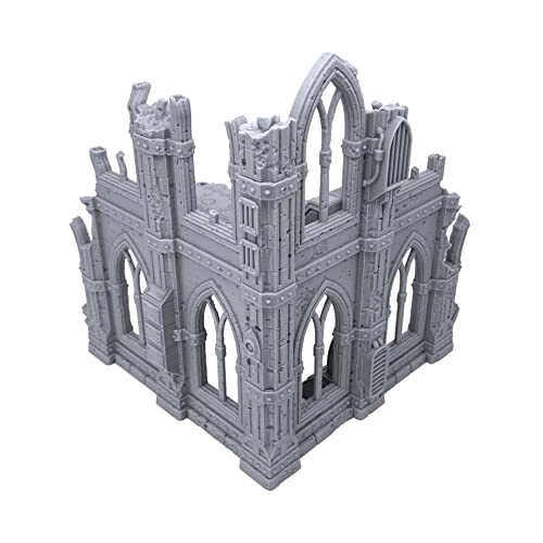 EnderToys Battle Ruined Walls - 2 pieces 28mm popular wargame and RPG miniatures