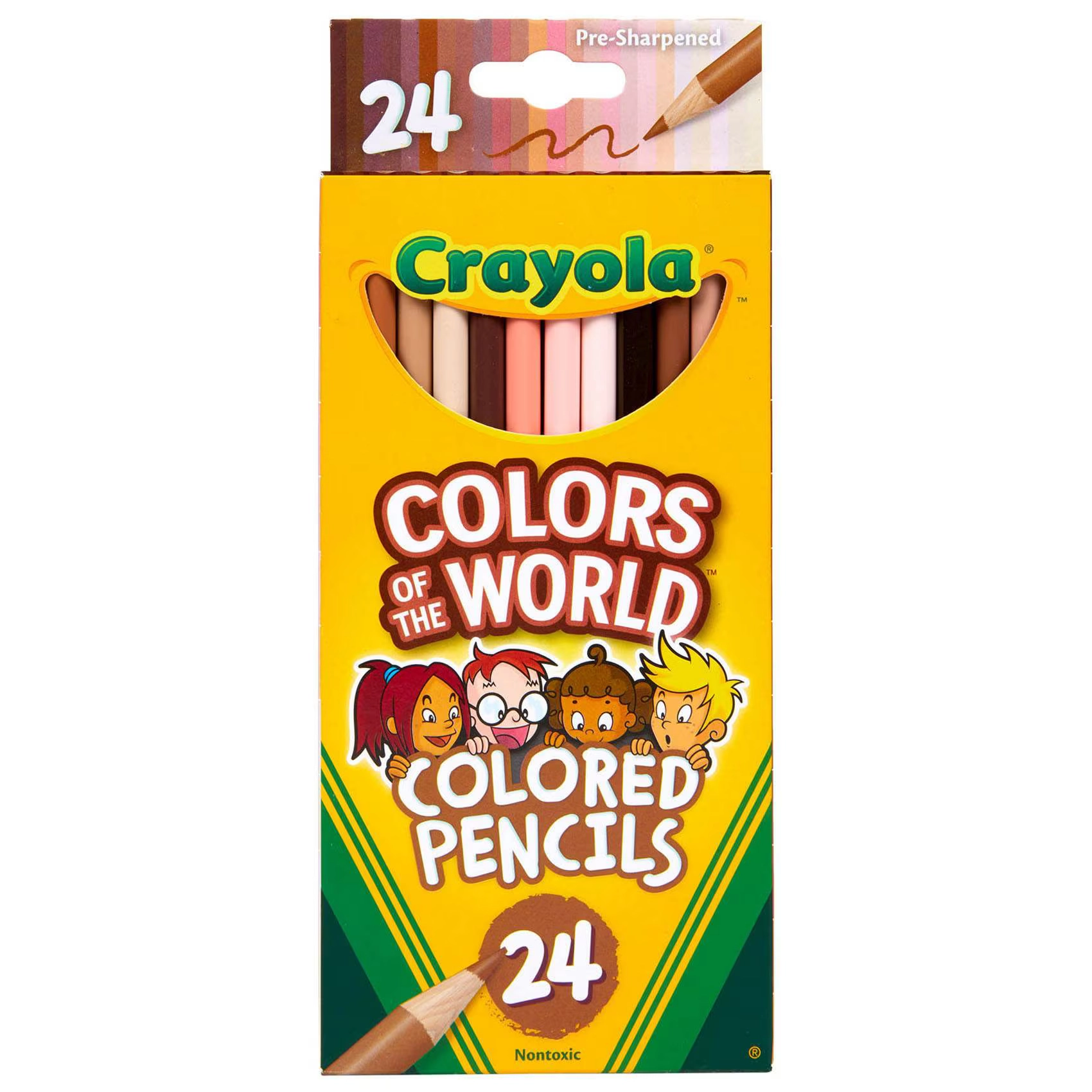 Crayola Colors of the World Coloured Pencils - 24 Pcs