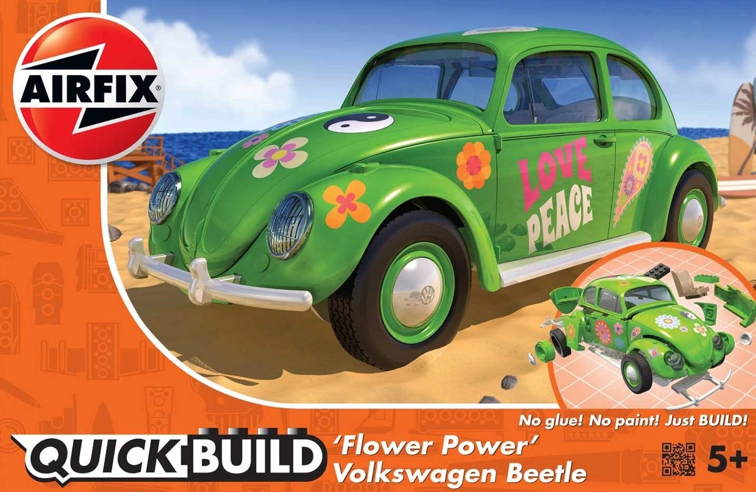 Airfix VW Beetle (J6031) - Flower Power