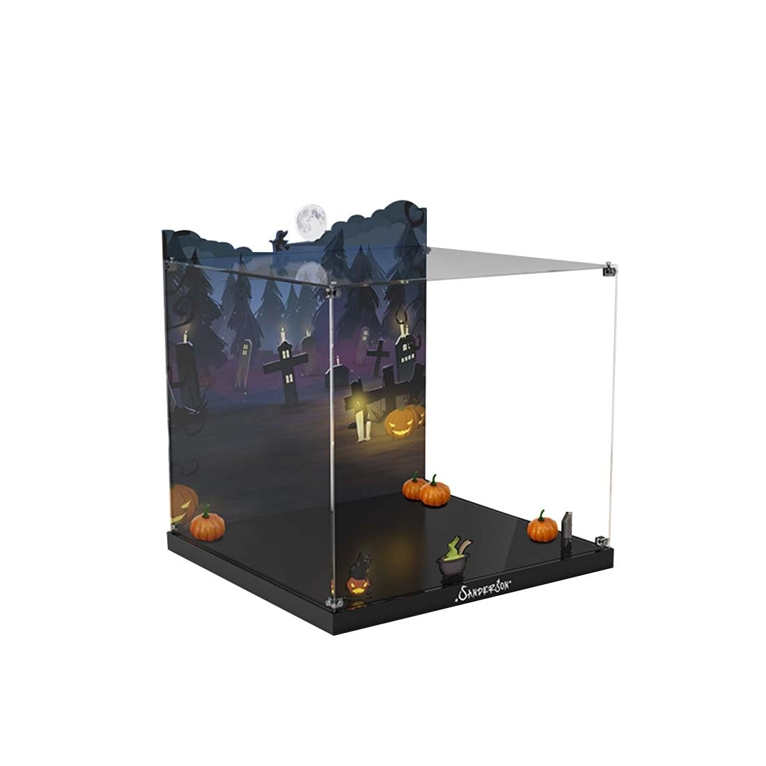 OYTOCLKU Acrylic Display Case for LEGO The Witch's House of Sanderson Sisters 21341