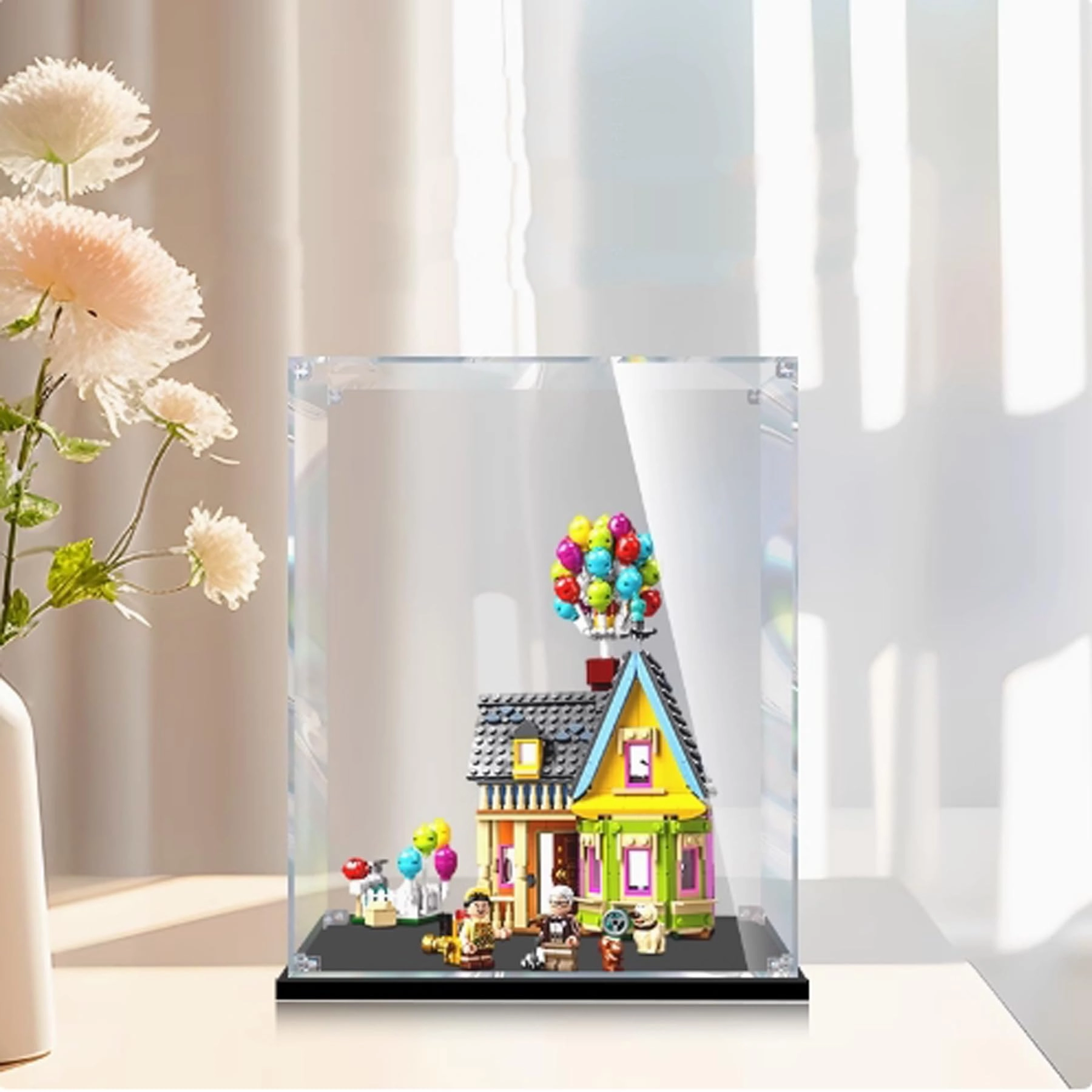FEIRUBO Acrylic Display Box - Compatible with Lego 43217 Black Base
