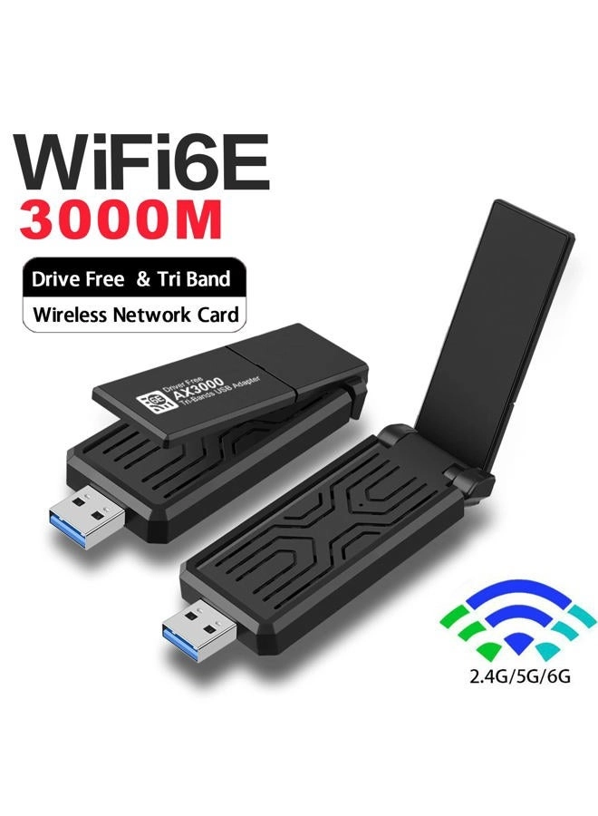 AXE3000 - 3Band(2.4+5.0+6.0G) USB3.0 Wireless
