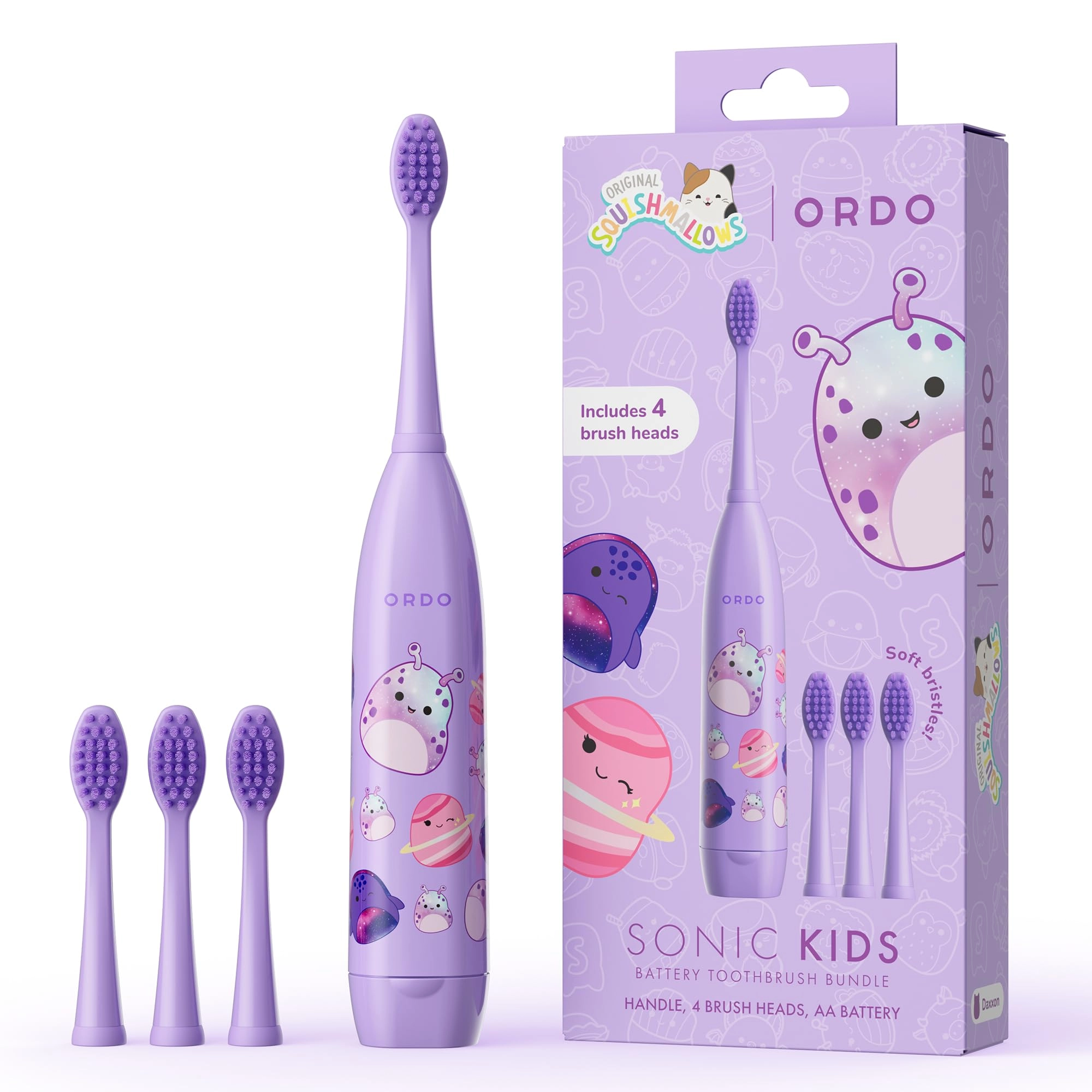 Ordo Squishmallows Toothbrush - Sonic Battery Rutabaga