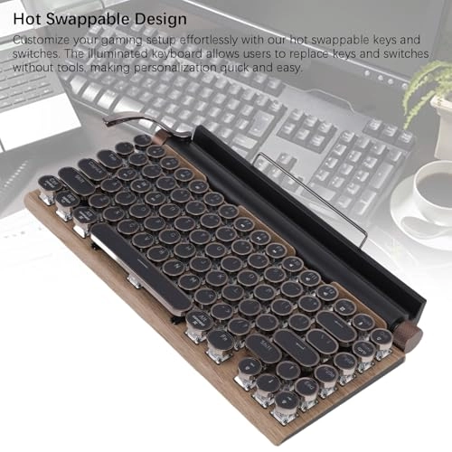 Retro Typewriter Keyboard - Wireless
