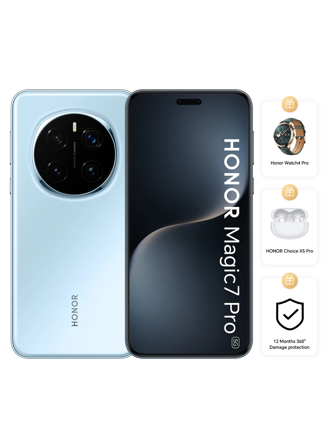 Magic7 Pro - 12GB 512GB + Watch 4 + Choice X5 Pro + VIP 12 Months Screen Protection