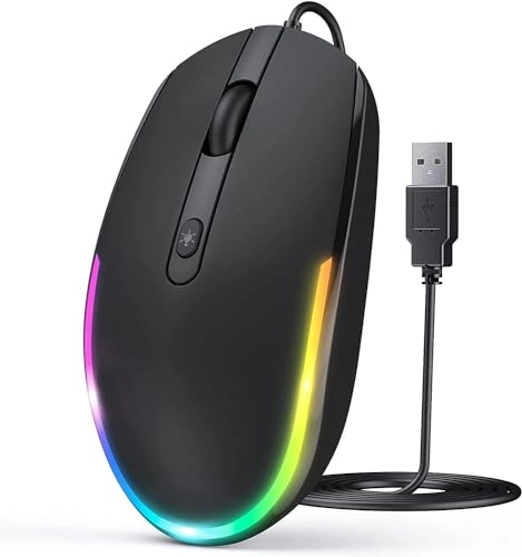 Wired LED RGB Backlit Mouse - USB