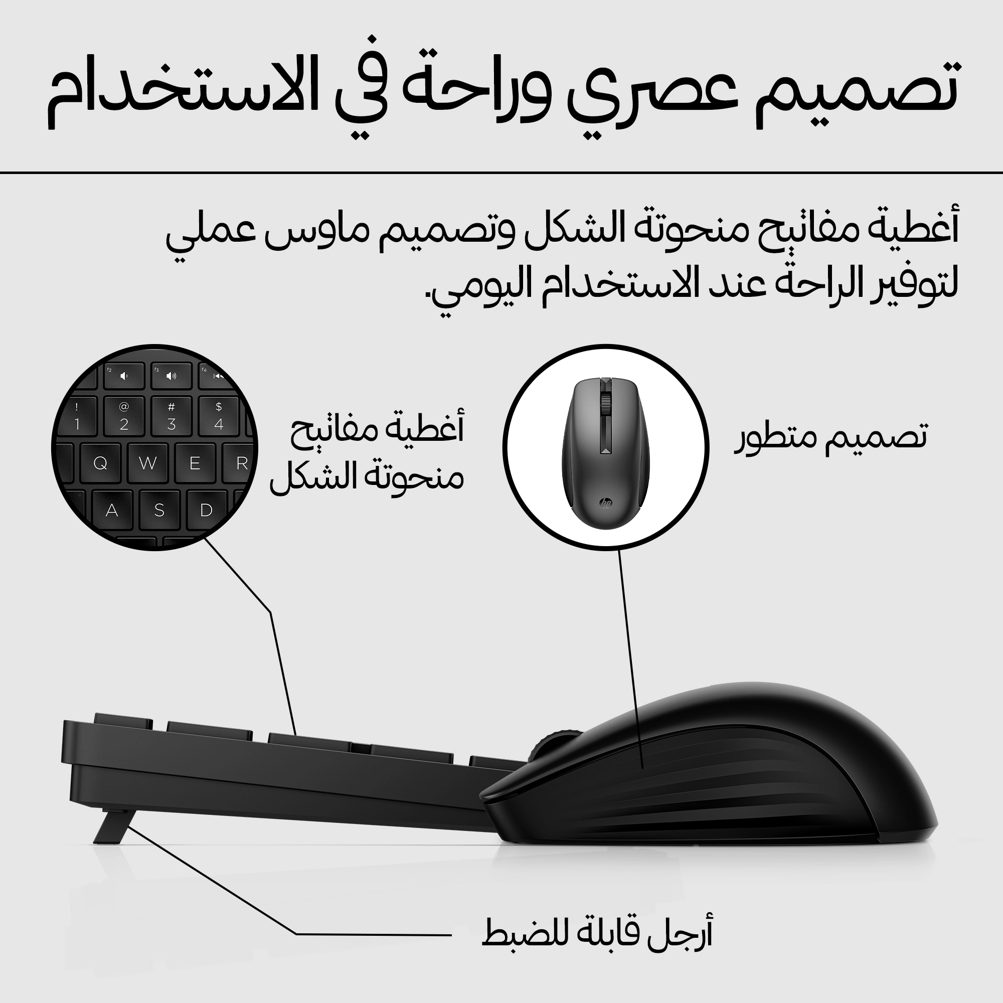 650 Wireless Keyboard And Mouse Combo - AR/EN Wireless