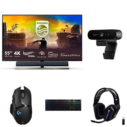 Philips 558M1RY - 55inch 3840x2160 120Hz + BRIO 4K + G733 LIGHTSPEED + G915 LIGHTSPEED + G502 LIGHTSPEED