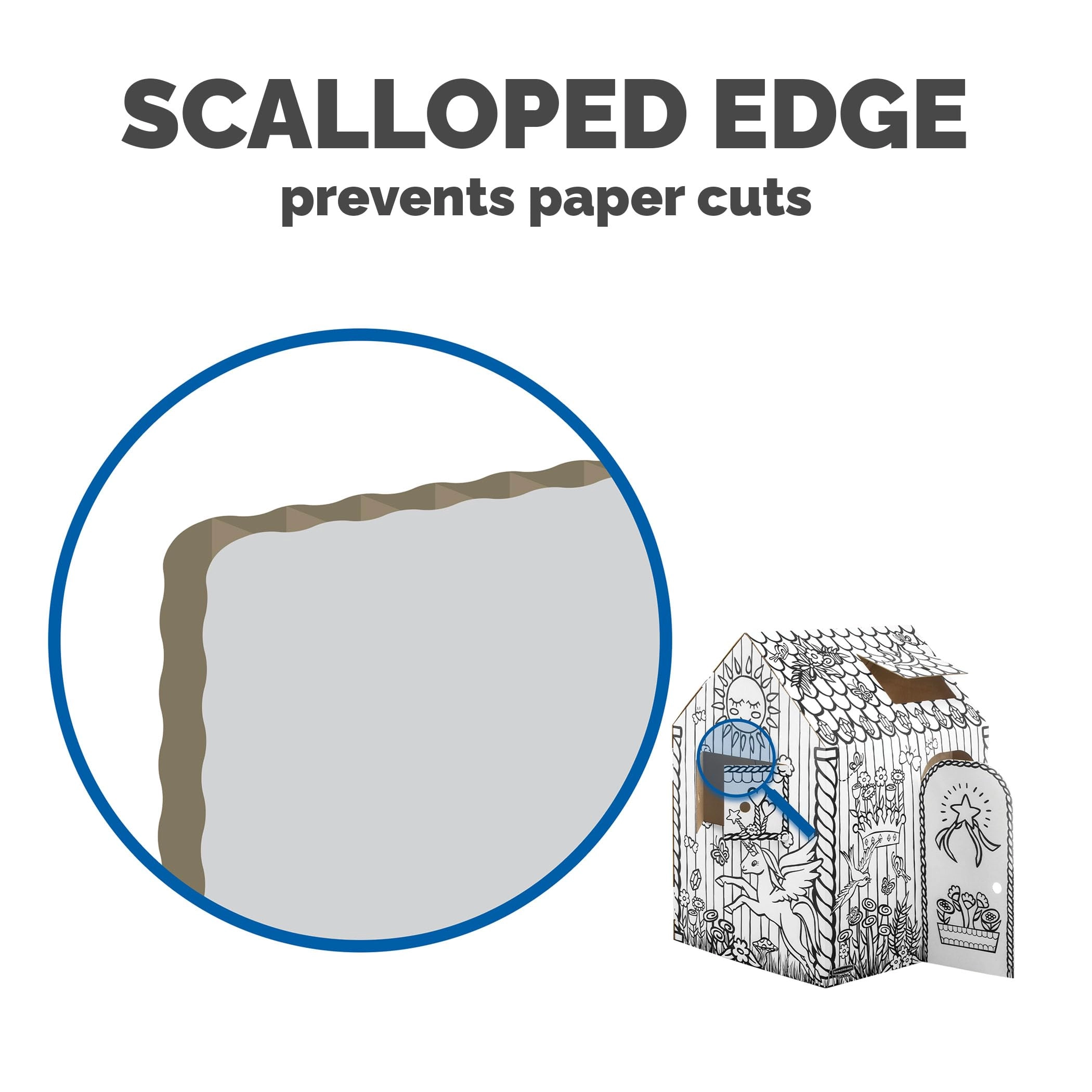 Unicorn Cardboard Playhouse