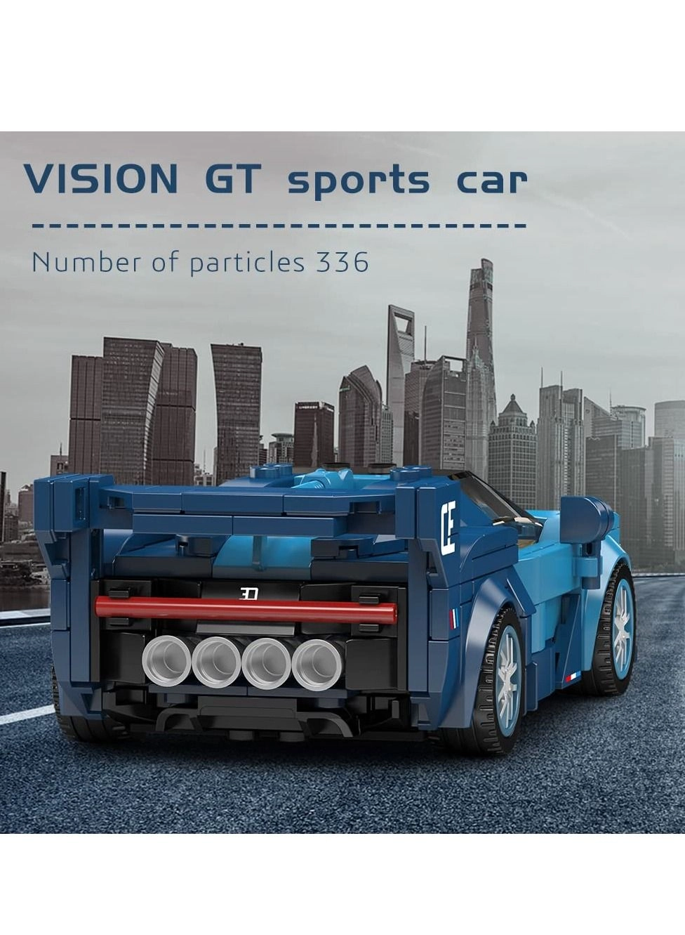 Bugatti Vision GT - Racing Acrylic Display Case