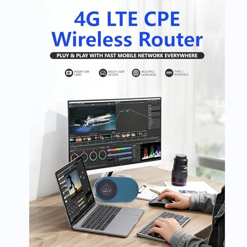 WiFi 6 Cellular Router - 4G LTE 802.11 b/g/n 300Mbps