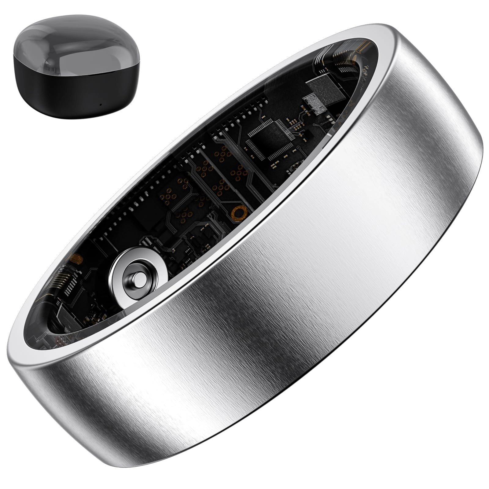 S SECRETTOP Fitness Tracker Ring - Heart Rate Blood Oxygen
