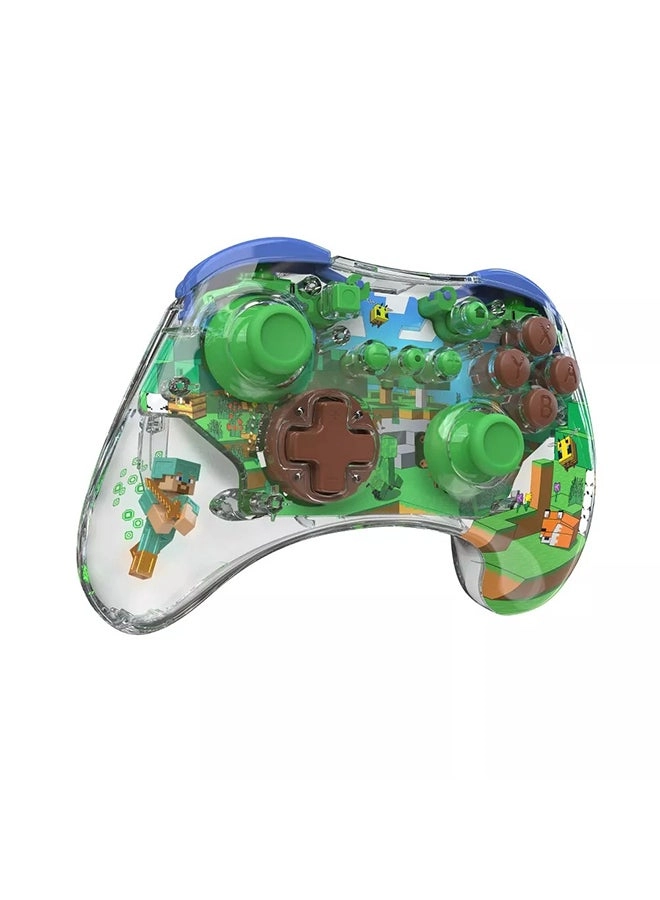 Nintendo Switch REALMz Minecraft Forest Biome Controller Green