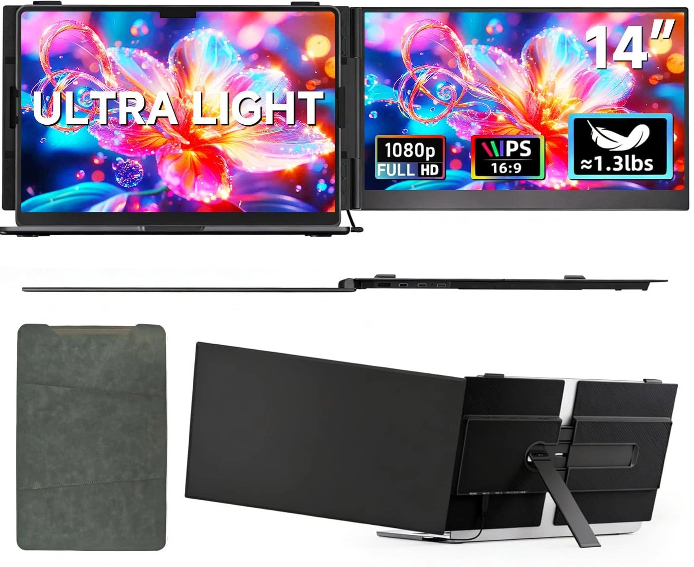 Laptop Screen Extender - 14" FHD 1080P