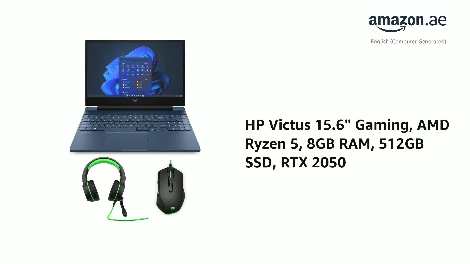 Victus 15-fb1005ne - 15.6'' Ryzen 5 8GB DDR5 512GB SSD