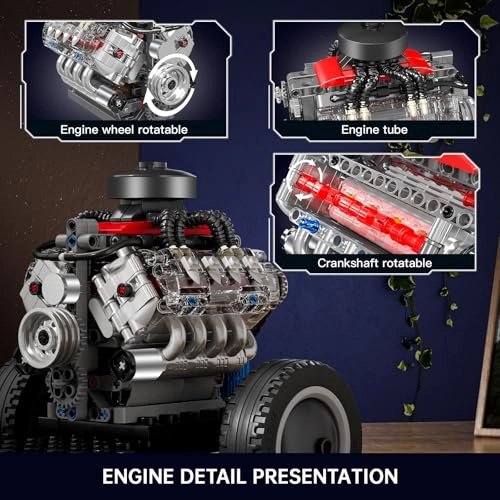 Mini V8 Engine Kits Physical Science - 487 pieces