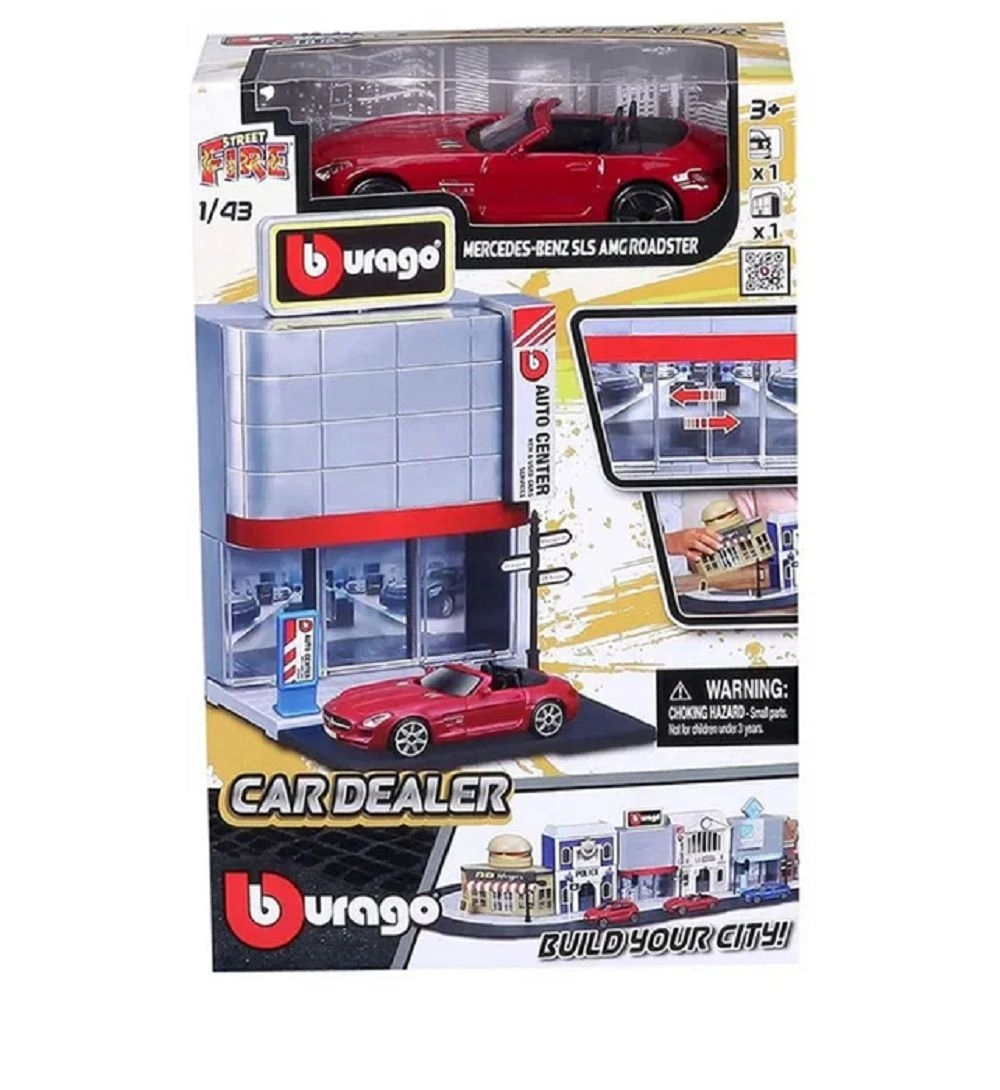 Street Fire City Car Dealer Playset - 1:43