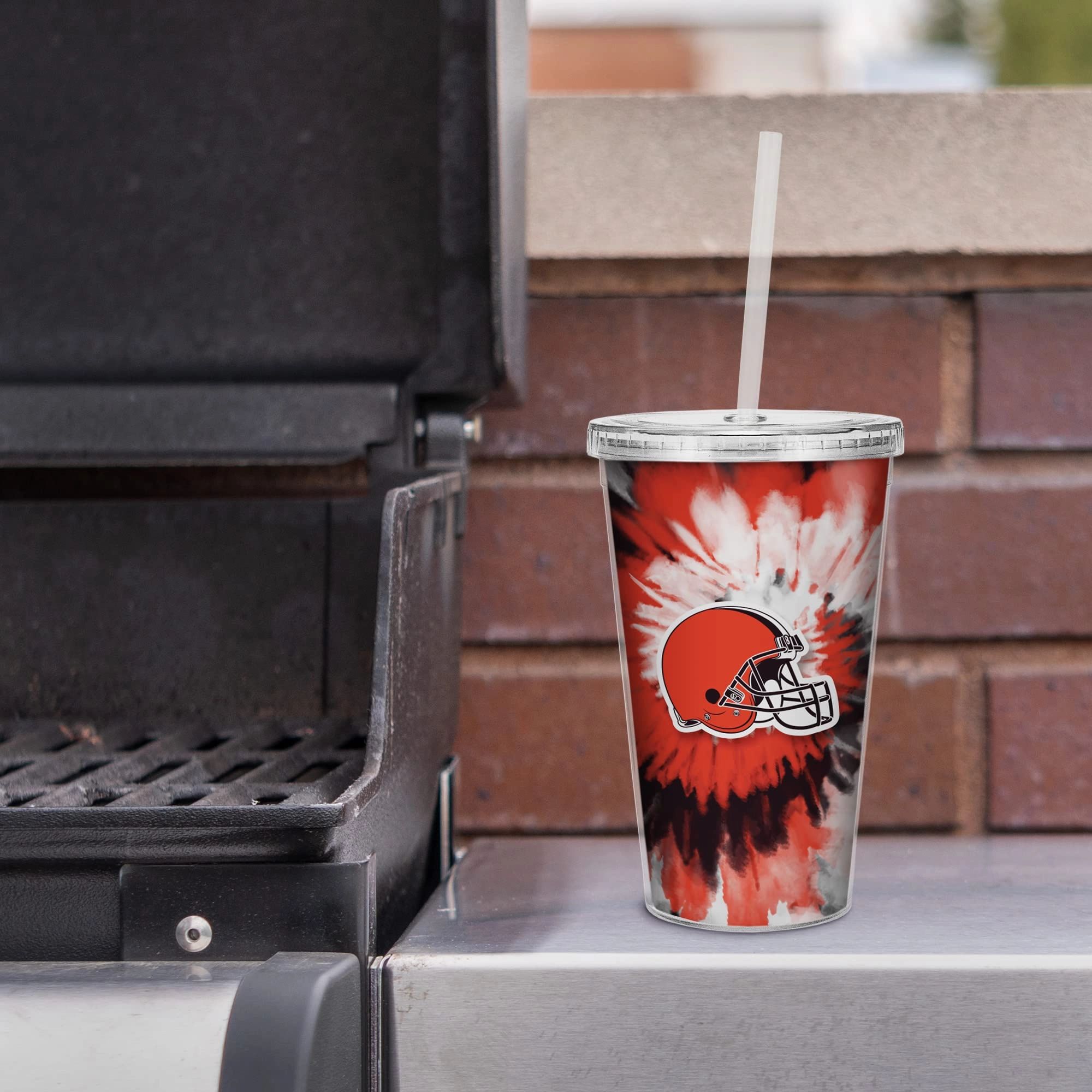 NFL Football Metallic Tie Dye Tumbler - 473ml