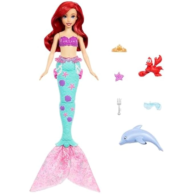 Ariel Doll - Mermaid + Sebastian Figure Ages 3+