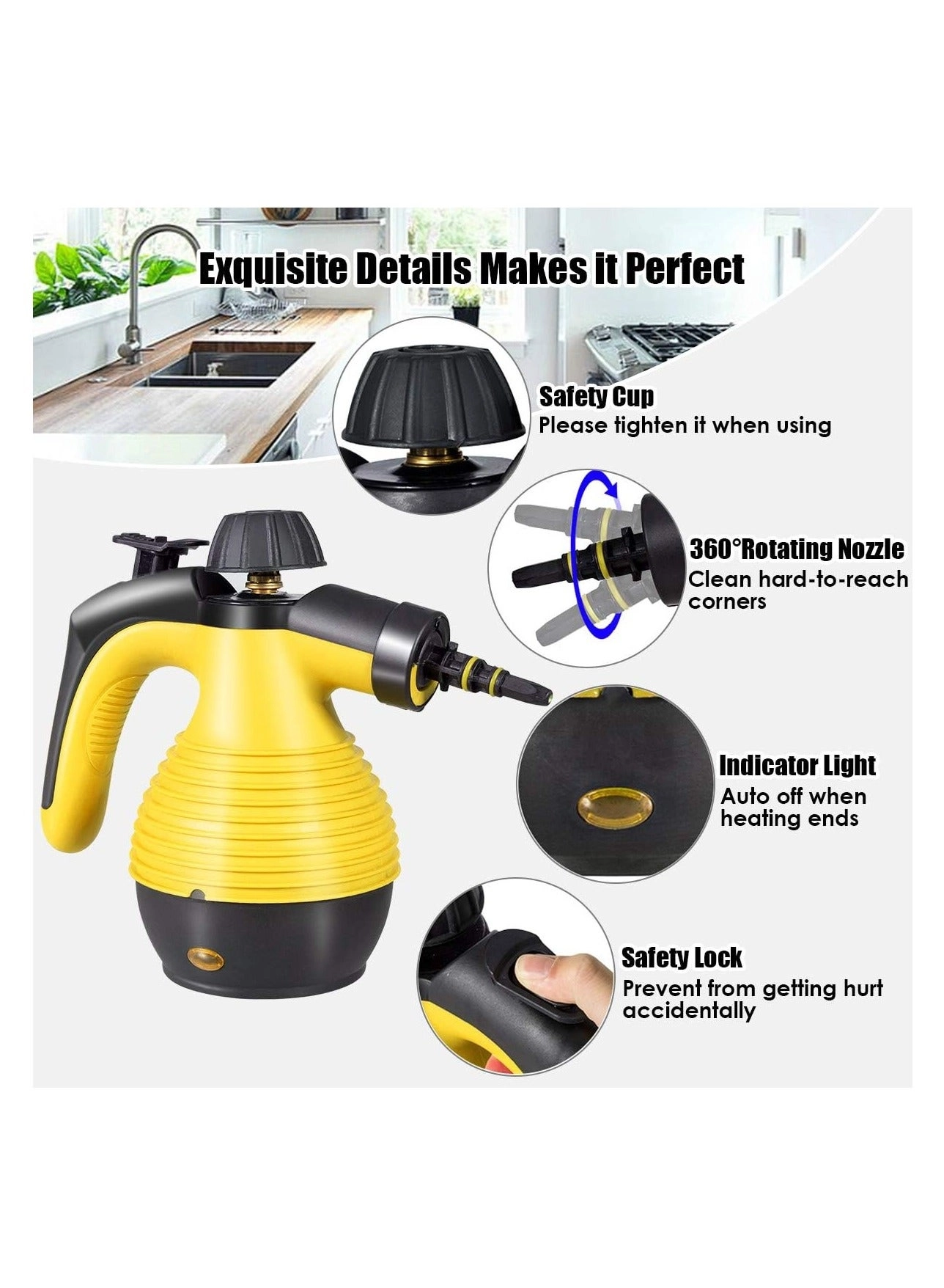 Handheld Steam Cleaner - 3.0bar 350ml