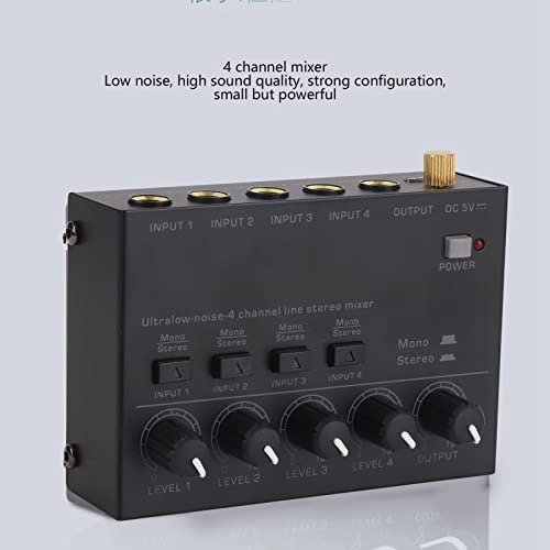 4 Channel Headphone Amplifier - Independent Volume Control High Sound Quality