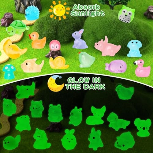 Luminous Mini Resin Animals - Premium Eco Friendly Resin