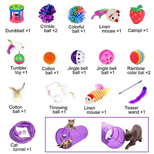 Cat Toys - 17 Pieces