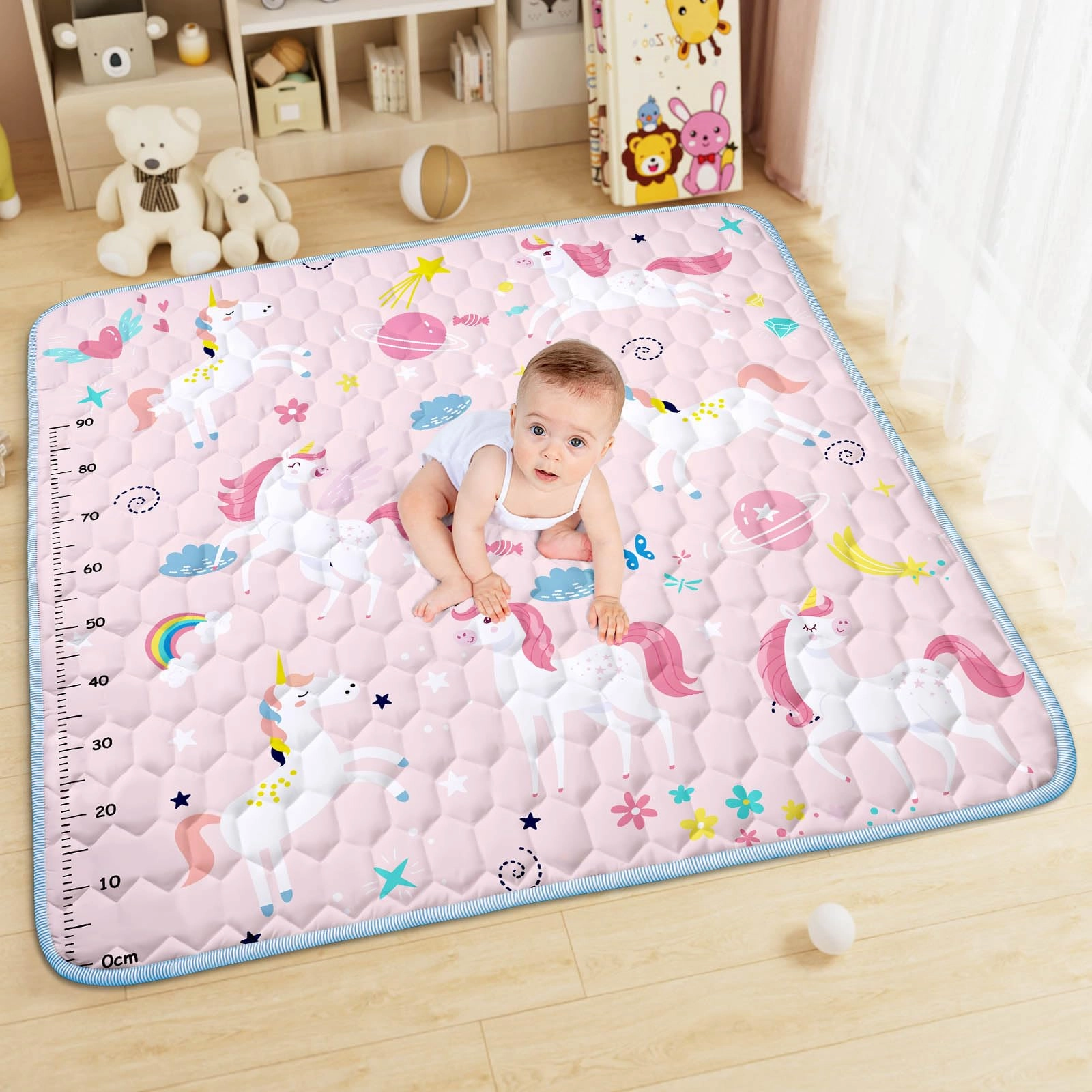Aolso Baby Play Mat - 127x127cm Waterproof Foldable