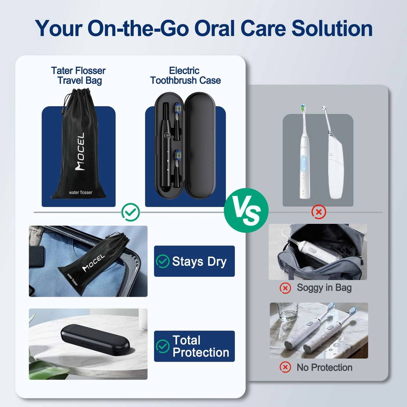 Water Dental Flosser + Electric Toothbrush