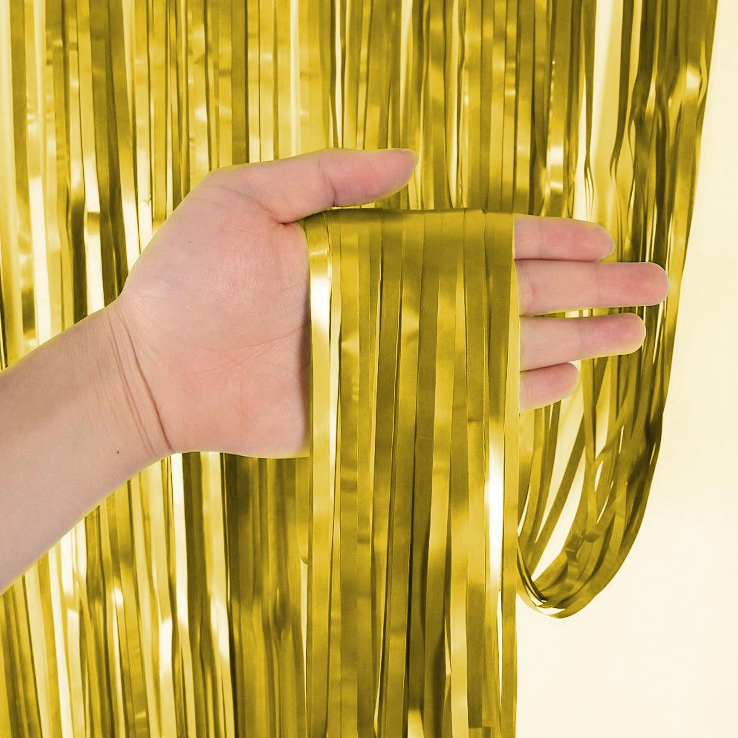 Golden Foil Curtain - Pack of 4 Birthday
