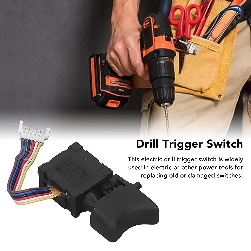 Portable Drill Actuator Switch - Speed Adjustment Additional Lighting