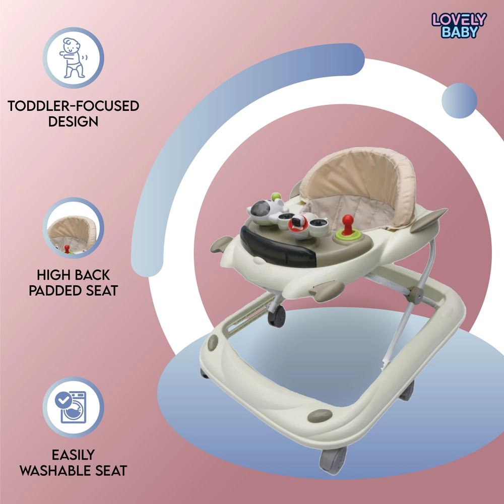 Cosmic Baby Walker - Foldable High back padded seat