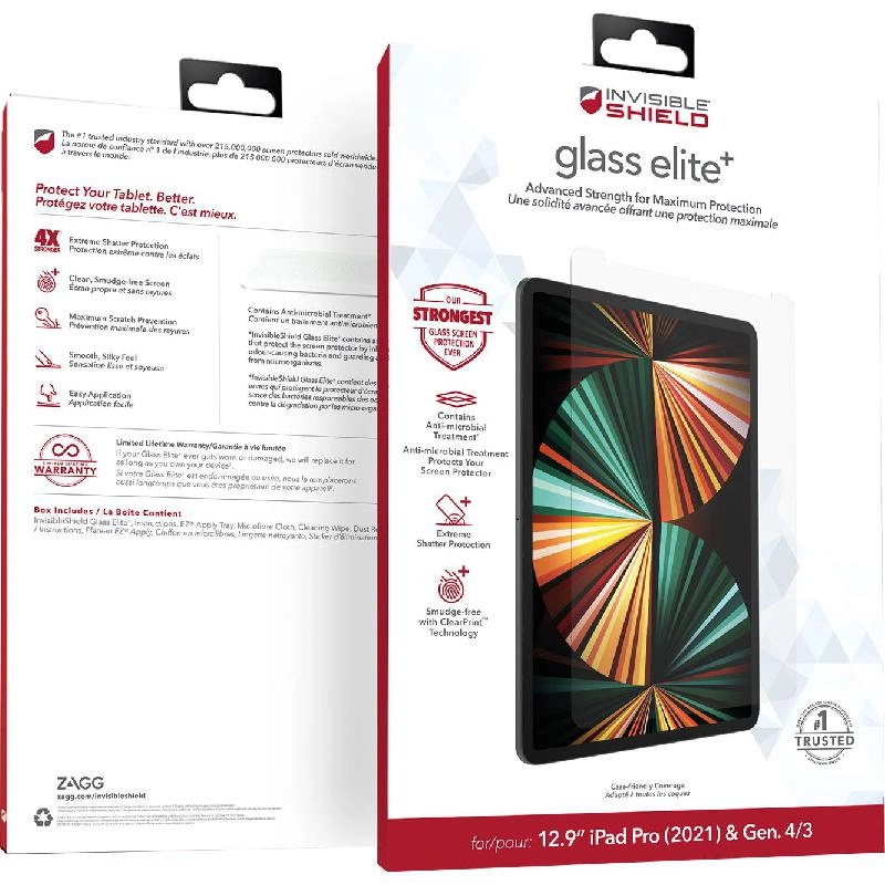 ZAGG Antimicrobial Screen Protector for iPad Pro 12.9 - 2021/2020/2018