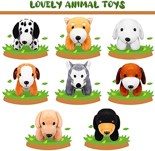 Plush Pets - 8 Pieces 6 inches