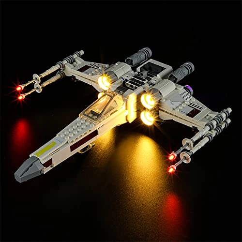 LED Lighting Kit for Star Wars Luke Skywalker's X-Wing Fighter 75301 - Plastic 4.5-5V