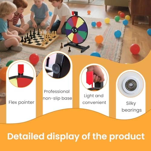 Spinning Prize Wheel - 15 inches 10 Slots