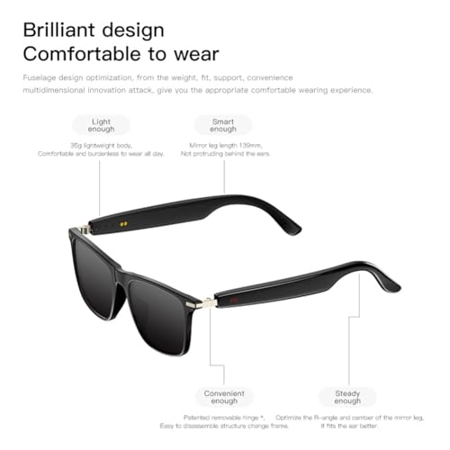 Smart Glasses - Bluetooth Hands-Free UV & Blue Light Protection