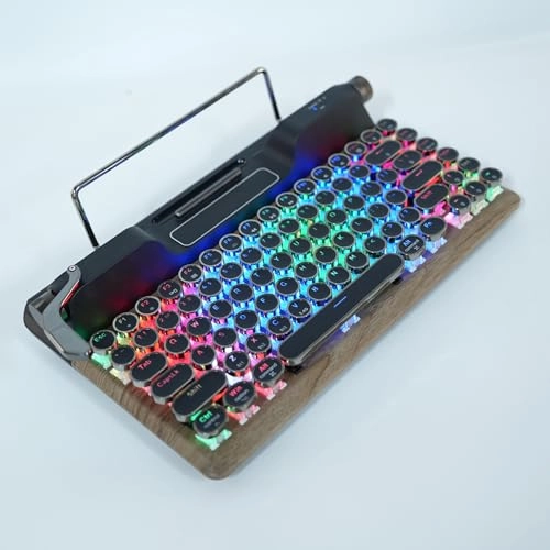 Retro Typewriter Mechanical Keyboard - Wired/Wireless