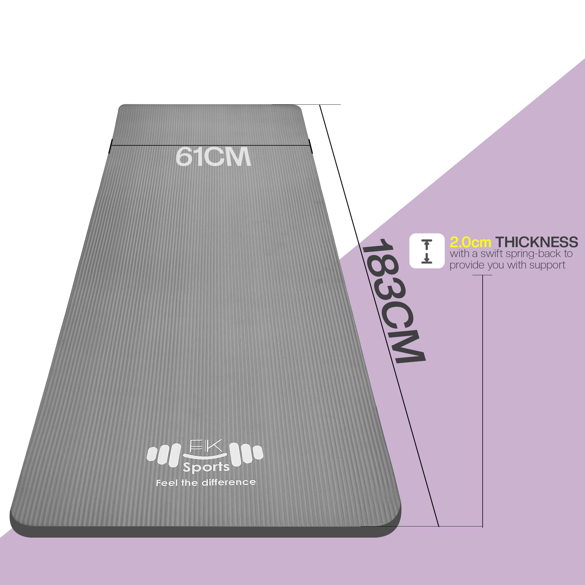 Yoga Mat - Nitrile Butadiene Rubber 20mm