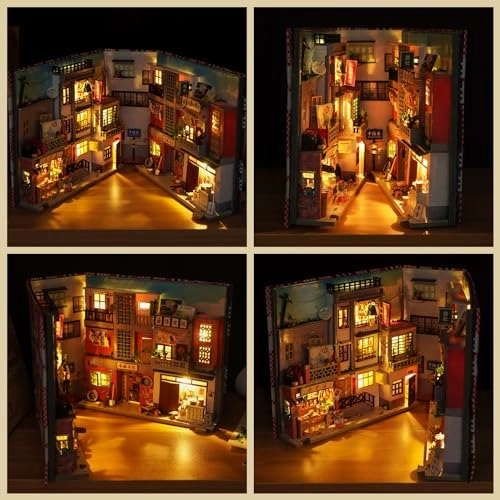 Book Nook Miniature Kit - Old Time Lane 60 scale