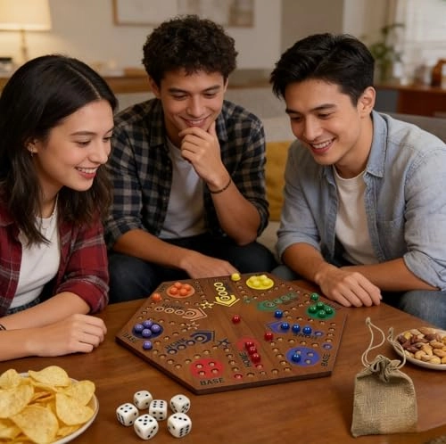 Wahoo - Solid Pine Double Sided - Board Game