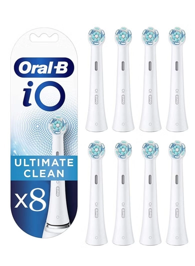 Oral-B iO Ultimate Clean Replacement Brush Heads - 8 Count White