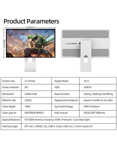 P27S - 2560x1440 27 Inches
