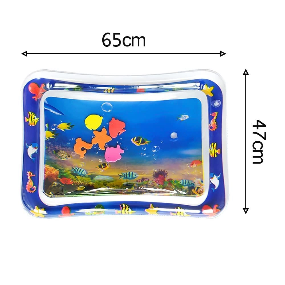 Tummy Time Inflatable Water Playmat - ocean-themed 0 month