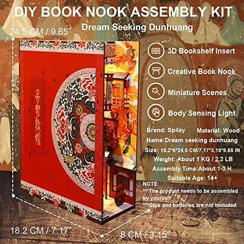 Book Nook Kit - 1/32 Wood Dreaming of Dunhuang