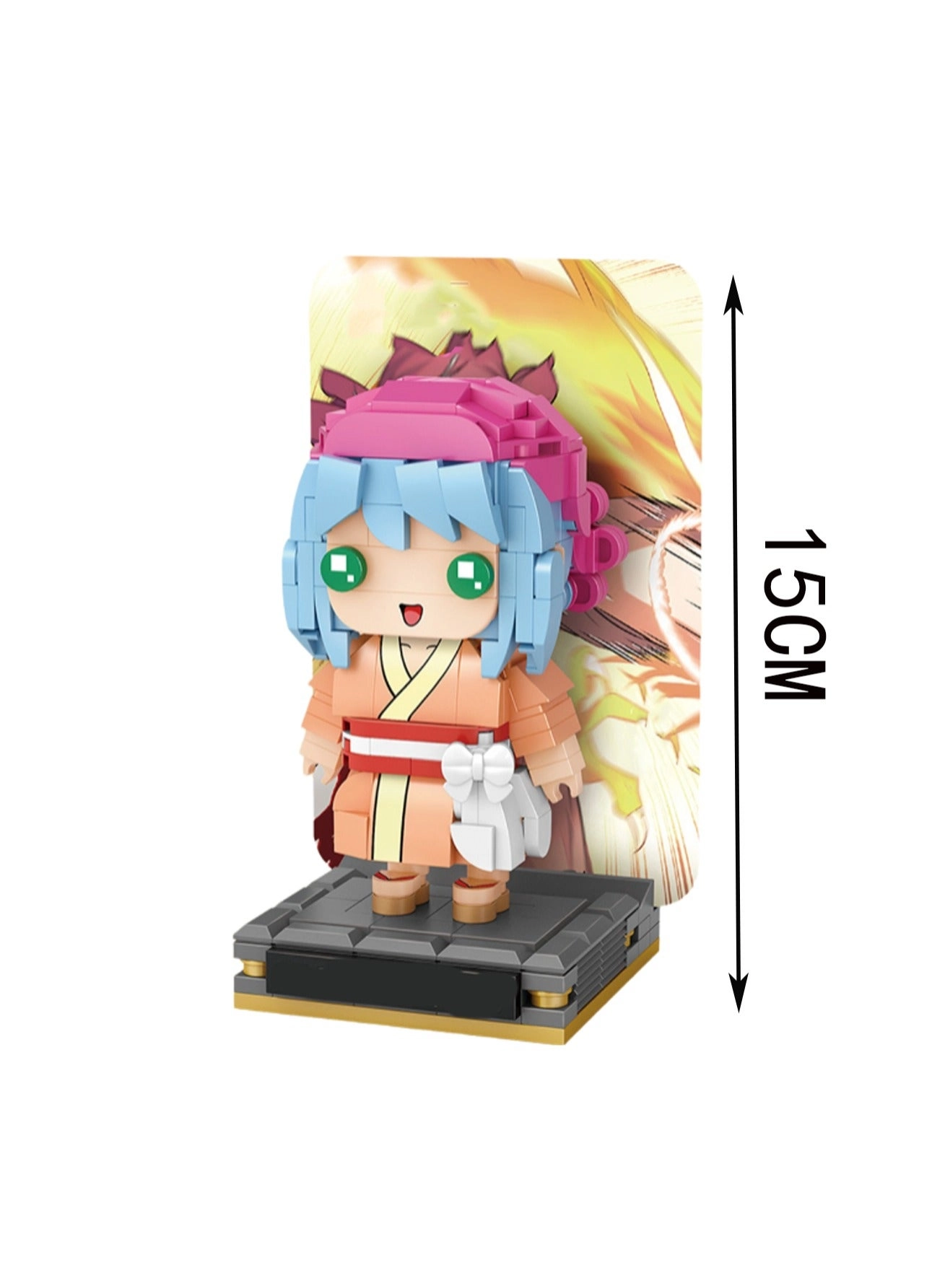 Girl Character Model Set - Blue Hair Girl 316pcs